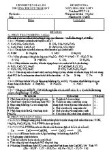 Đề kiểm tra môn Hóa học Lớp 9 - Năm học 2017-2018 - Trường THCS Thị trấn Châu Quỳ